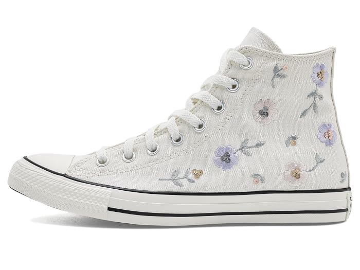Converse Chuck Taylor All Star Sequin Flowers High-Top Sneakers - Image 4