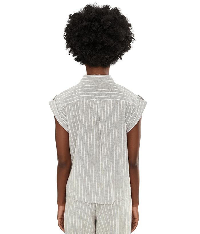 NIC+ZOE Lurex Linen Resort Shirt - Image 4