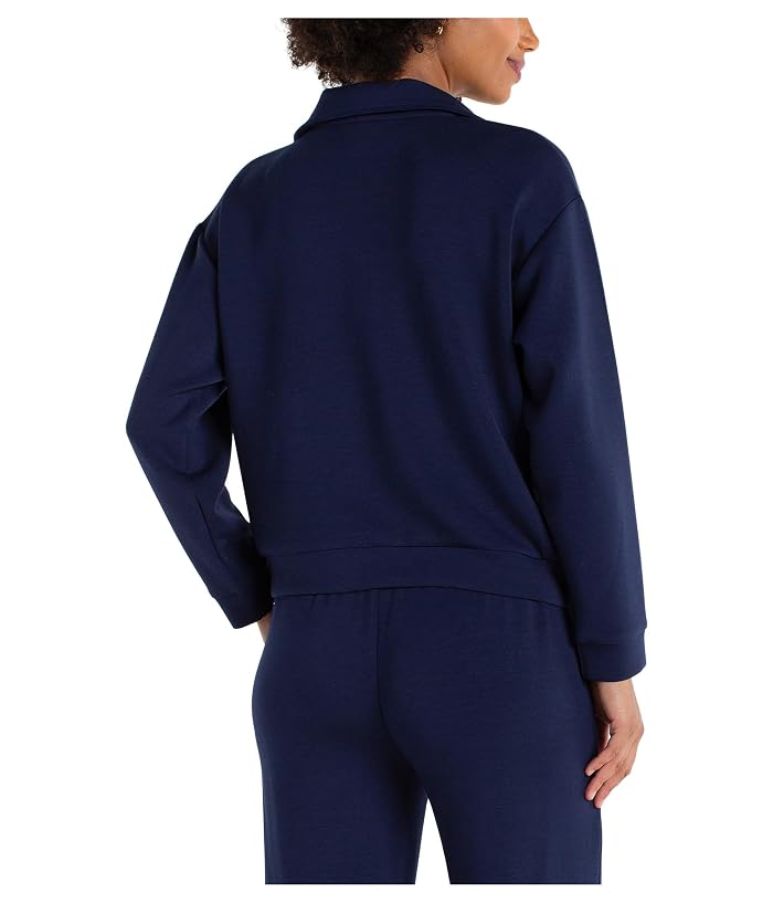 Liverpool Los Angeles Plush Comfor Half Zip Popover Long Sleeve Sweater - Image 2