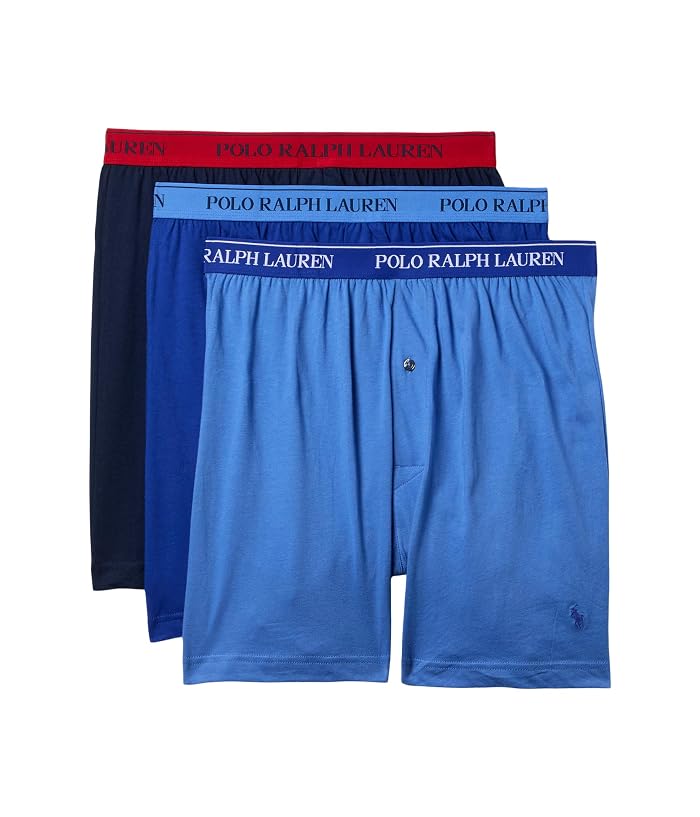 Polo Ralph Lauren Classic Fit w/ Wicking 3-Pack Knit Boxers