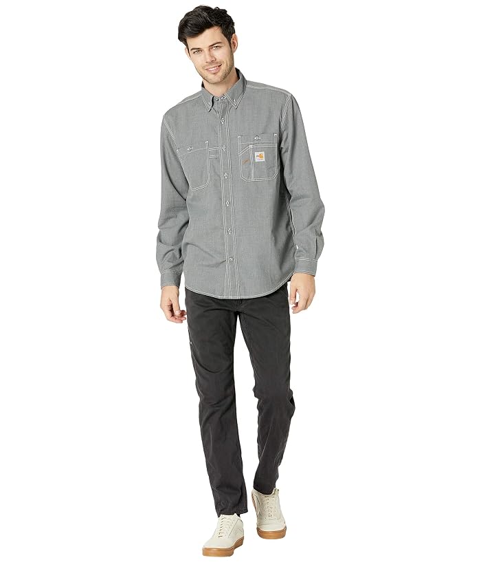 Carhartt Flame-Resistant Force Original Fit Lightweight Long Sleeve Button Front Shirt - Image 4