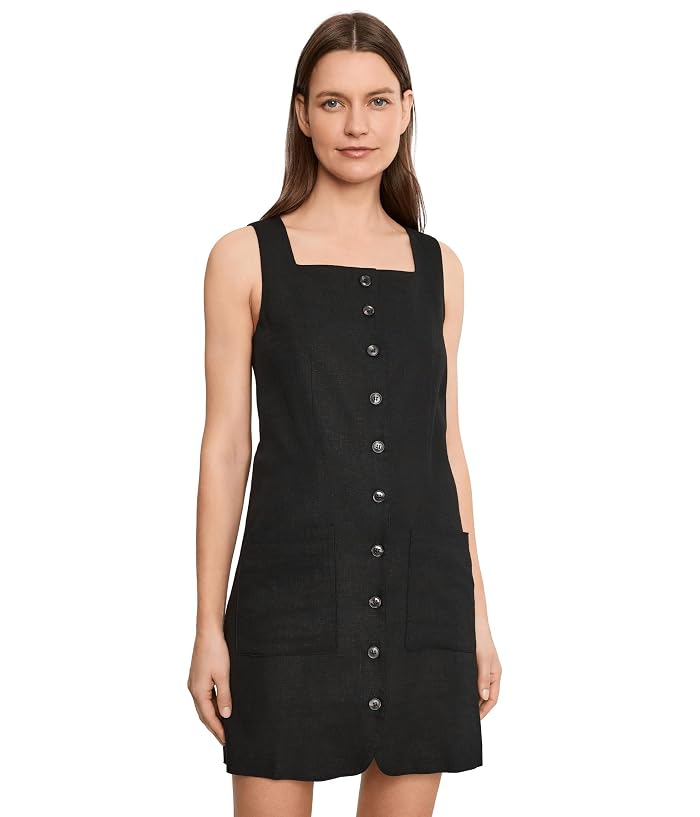 Sanctuary Posh Button Linen Dress