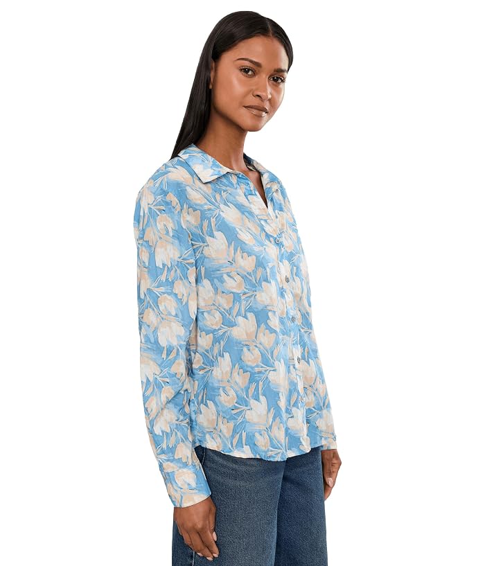 NIC+ZOE NZ by NIC+ZOE Shadow Floral Core Cotton Shirt - Image 3