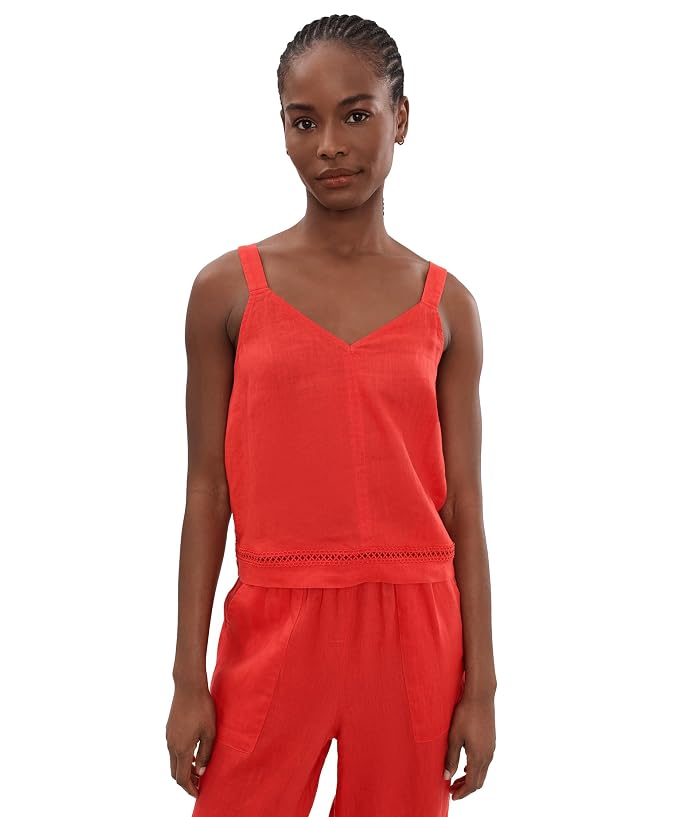 Splendid Stella Linen Trim Tank