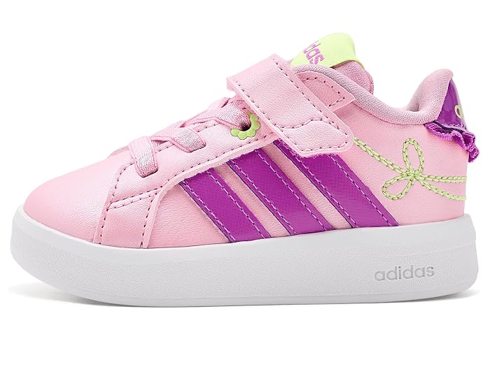 adidas Kids Grand Court 3.0 Elastic Lace & Strap (Infant/Toddler) - Image 4
