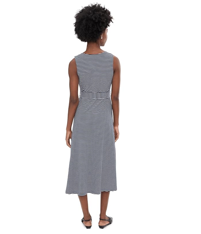 PACT Fit-and-Flare Easy V-Neck Dress - Image 4