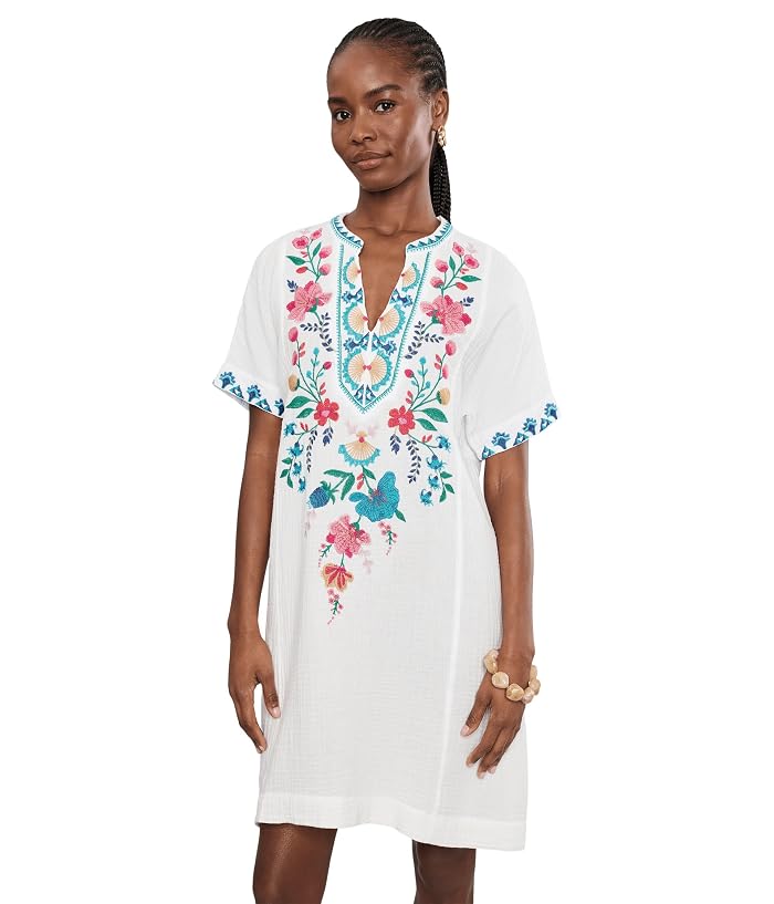 Johnny Was Short Sleeve Easy Seamed Dress - Soline