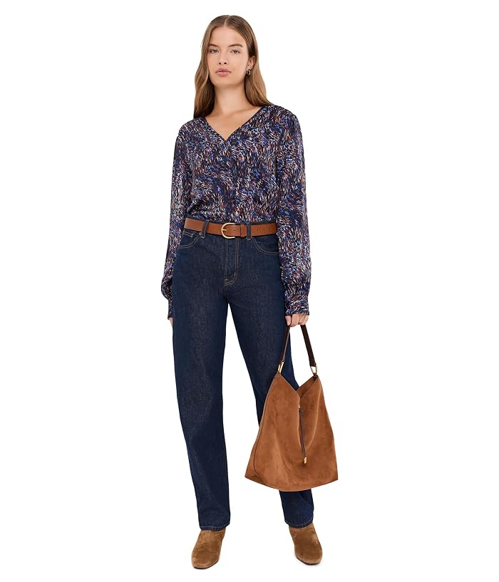 Liverpool Los Angeles Long Sleeve Woven Blouse with Neck Tie - Image 2