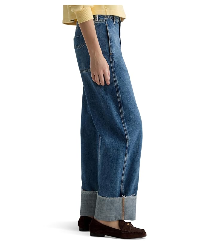 AG Jeans Mercer High-Rise Cuffed Barrel Jeans in 11 Years Enrich - Image 3