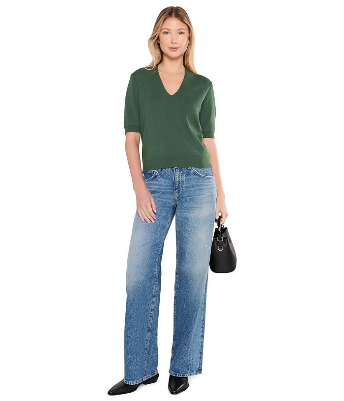Lilla P V-Neck Elbow Sleeve Sweater - Image 2