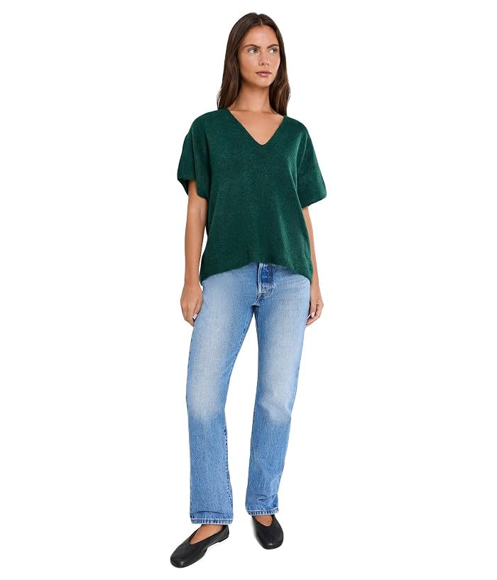 Vince Camuto V-Neck Short Sleeve Boxy Top - Image 2