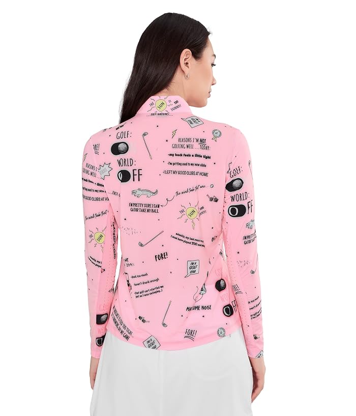 Jamie Sadock Sunsense Golfstar Long Sleeve Quarter Zip - Image 4