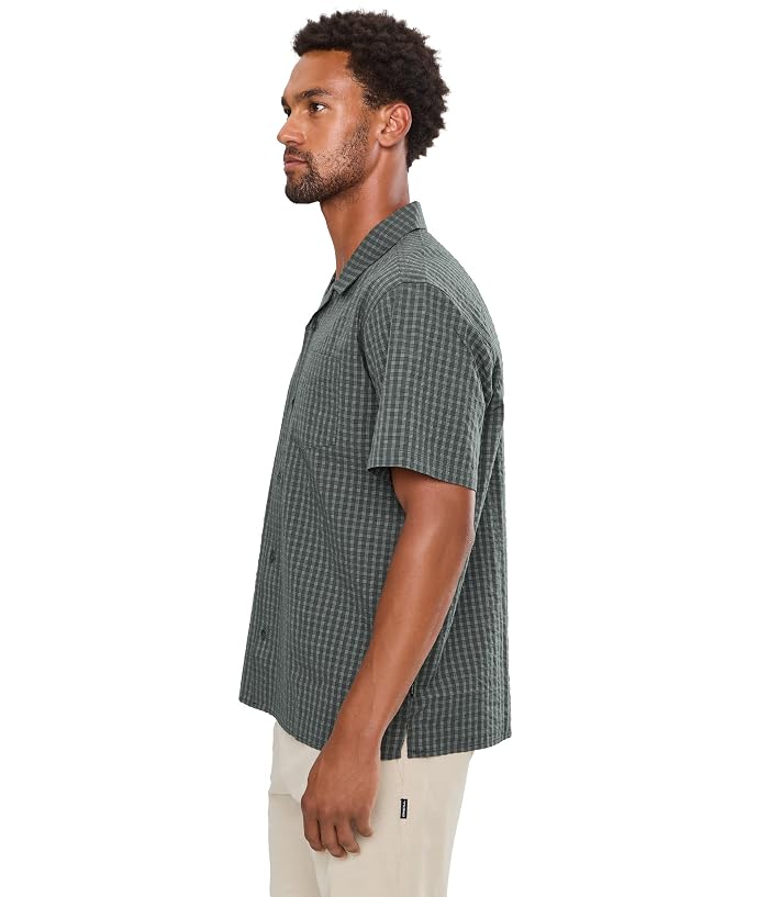 O'Neill Og Seersucker Plaid Short Sleeve Woven Shirt - Image 3