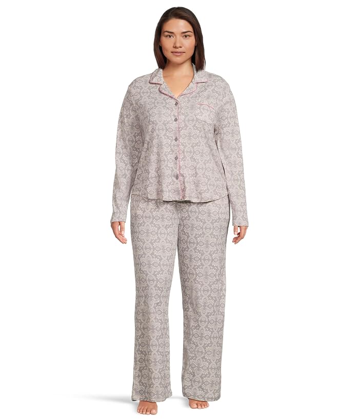 Karen Neuburger Plus Novelty Long Sleeve Girlfriend Pajama Set