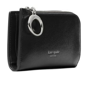 Kate Spade New York Halo Fine Grain Leather Small Slim Bifold Wallet