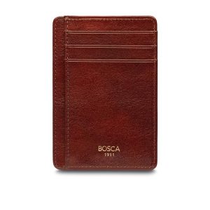 Bosca Old Leather - Seven-Pocket ID RFID Card Case
