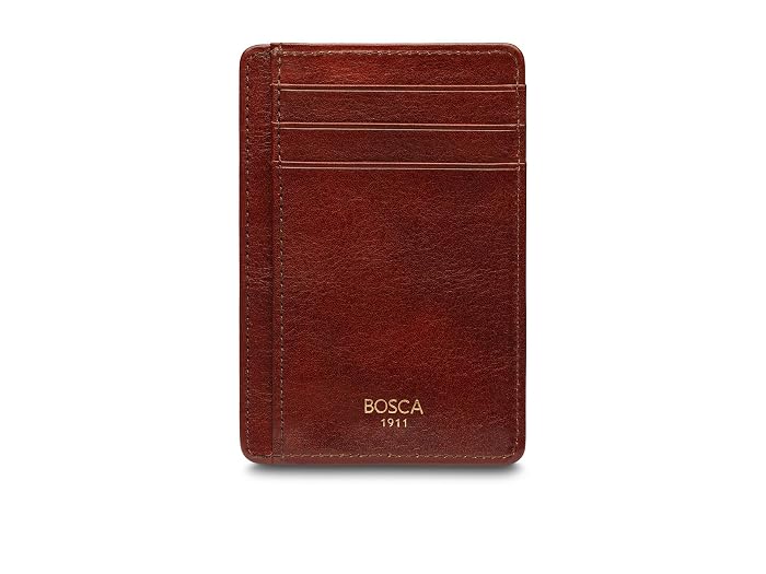 Bosca Old Leather - Seven-Pocket ID RFID Card Case