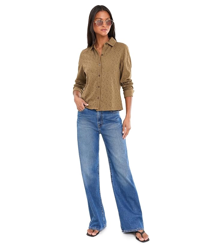 NIC+ZOE Knit Eyelet Pop On Top - Image 2