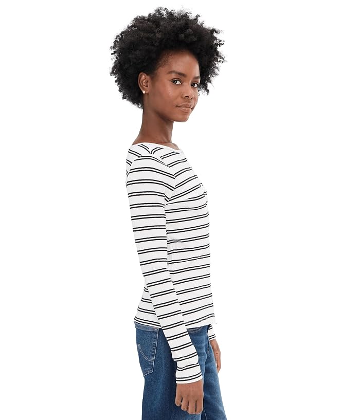 Sanctuary Button Front Ribbed Top - Image 3