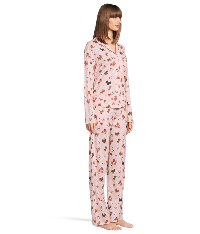 Karen Neuburger Novelty Print Long Sleeve Girlfriend Pajama Set - Image 2