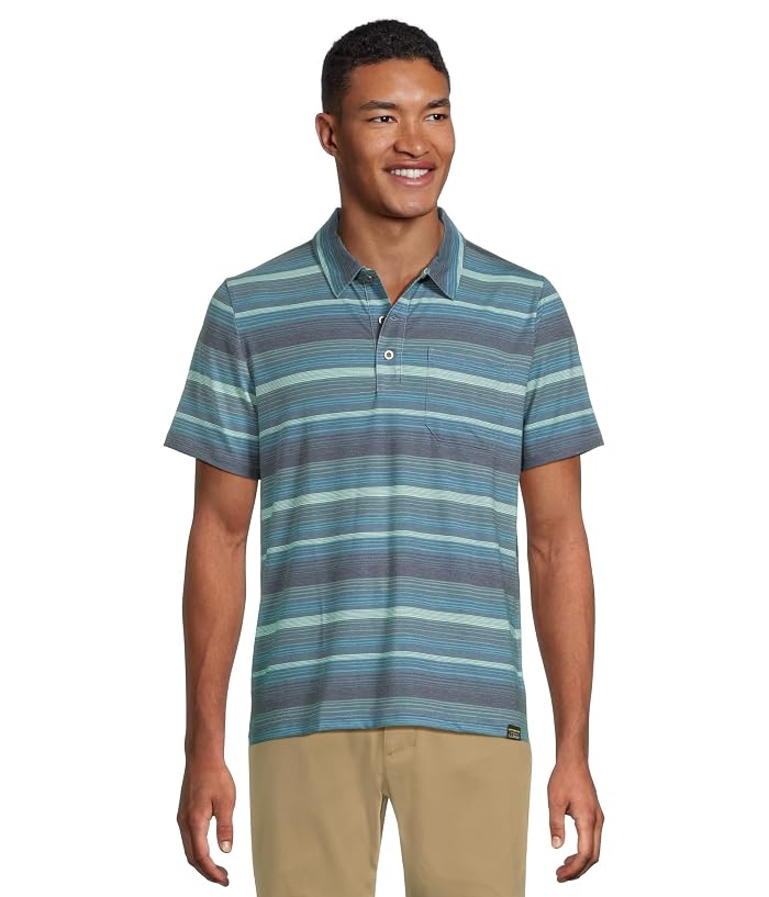 L.L.Bean Everyday SunSmart® Polo 2.0, Short-Sleeve, Stripe