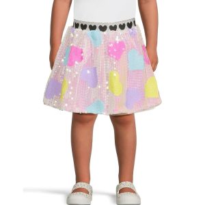 Lola and The Boys Candy Hearts Sequin Skirt (Toddler/Little Kid/Big Kid)