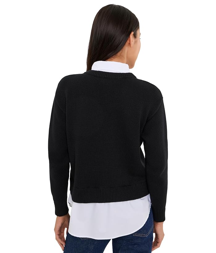 Lauren Ralph Lauren Petite Layered Button-Trim Cotton Sweater - Image 4