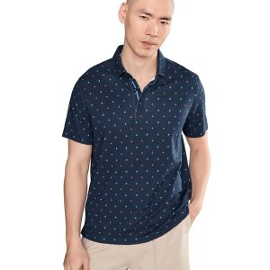 UNTUCKit Short Sleeve Wrinkle Free Printed Lebain Polo
