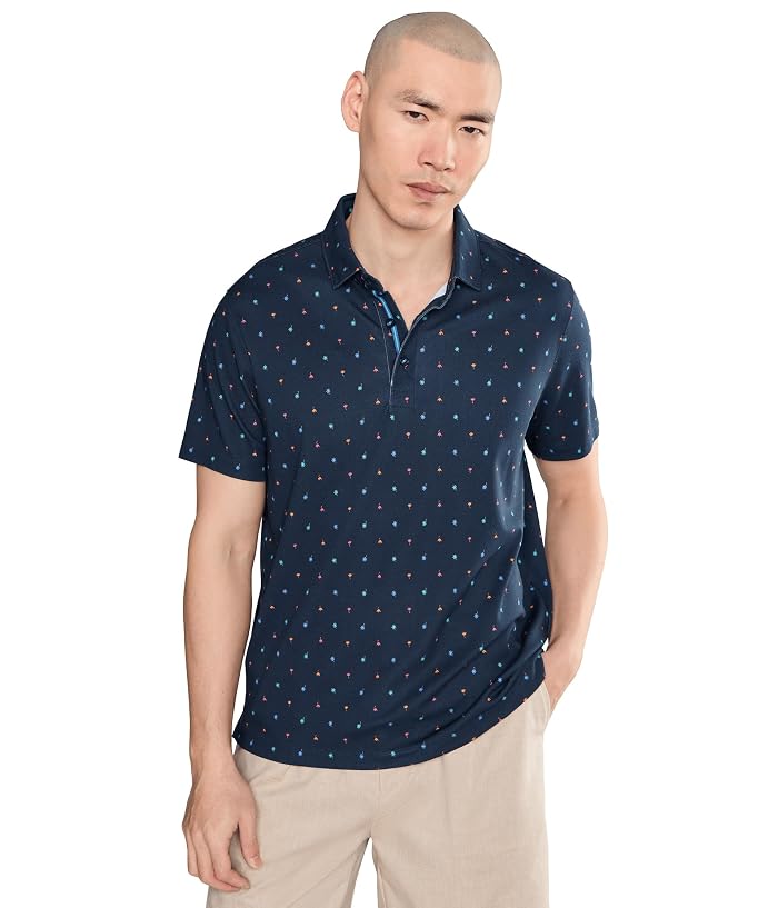 UNTUCKit Short Sleeve Wrinkle Free Printed Lebain Polo