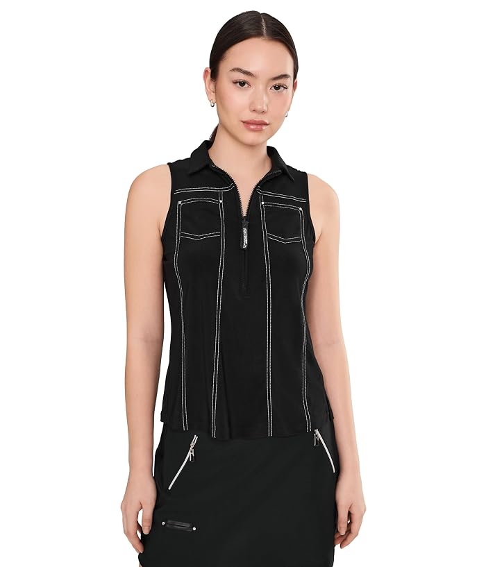 Jamie Sadock Solid Color Sleeveless Top