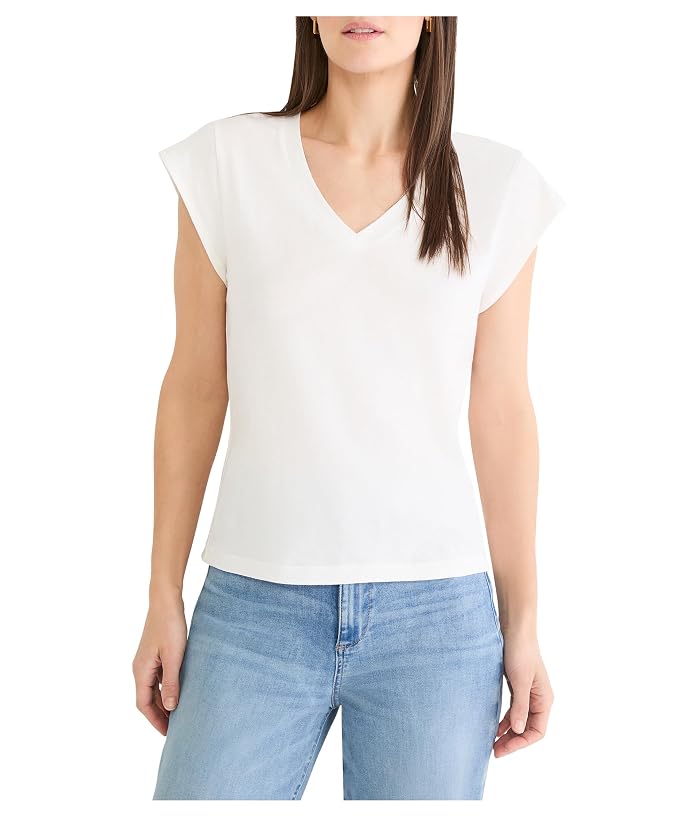 NIC+ZOE Cap Sleeve V-neck Supima Cotton Tee