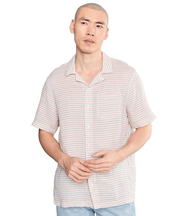L.L.Bean Cloud Gauze Shirt Short Sleeve Slightly Fitted Regular