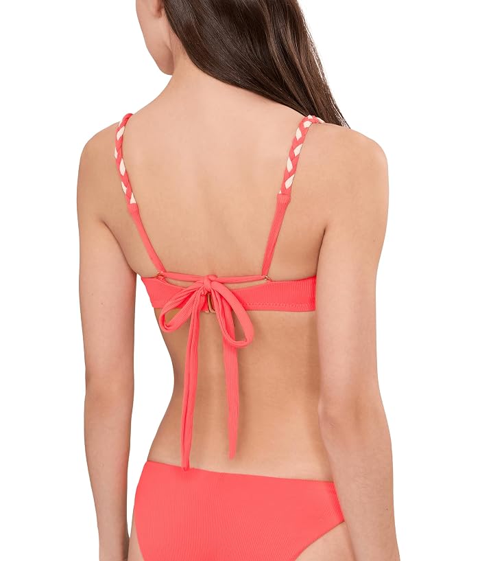 BECCA Modern Edge Rib Gidget Over The Shoulder Bralette - Image 4
