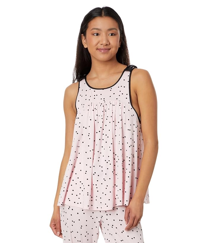 Kate Spade New York Scattered Dot Cropped PJ Set - Image 2