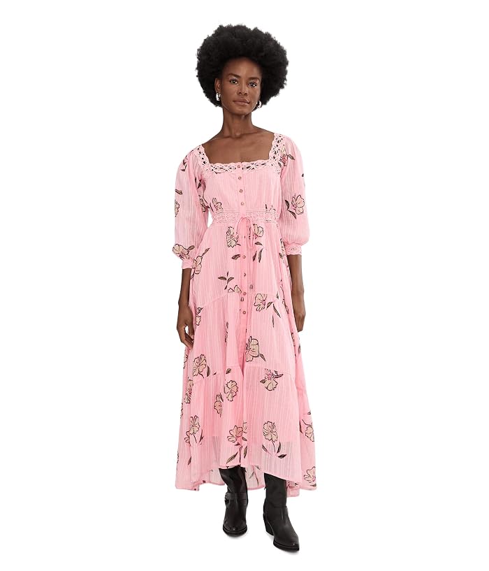 Free People Morning Meadows Long-Sleeve Maxi Dress