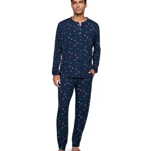 Eberjey Henry Printed Long Pajama Set
