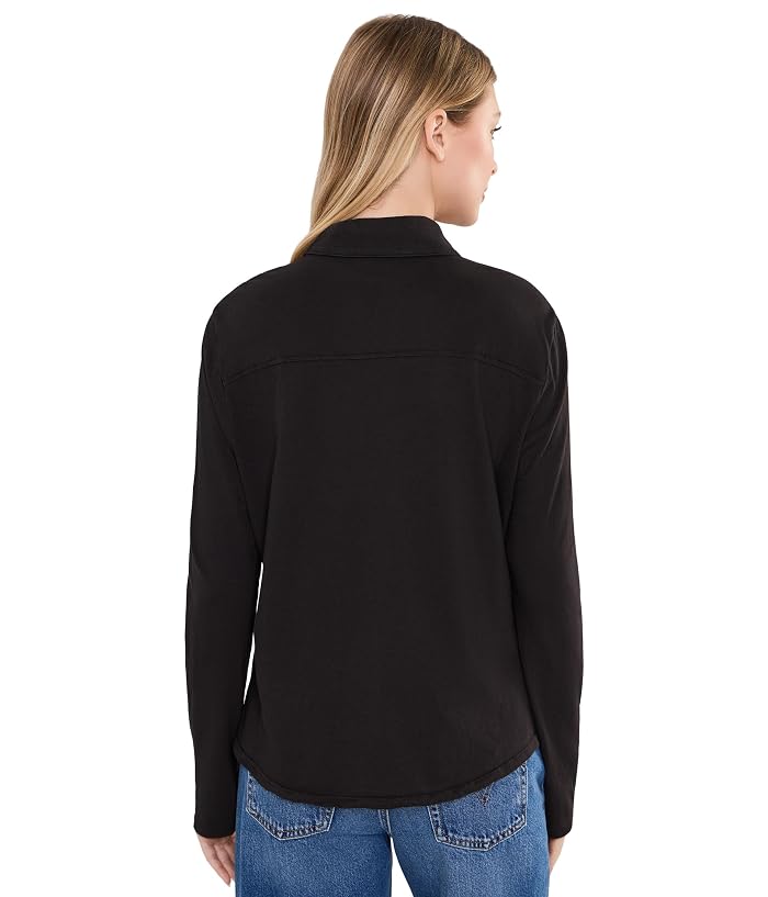 Michael Stars Lola Jersey Button-down Shirt - Image 4