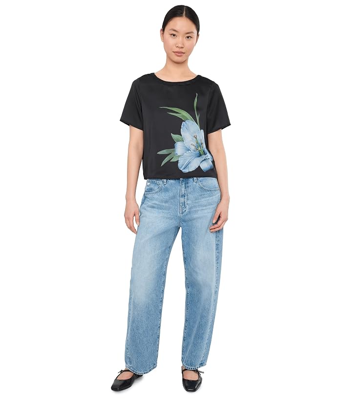 Karen Neuburger Elbow Sleeve Henley Sleepshirt - Image 2