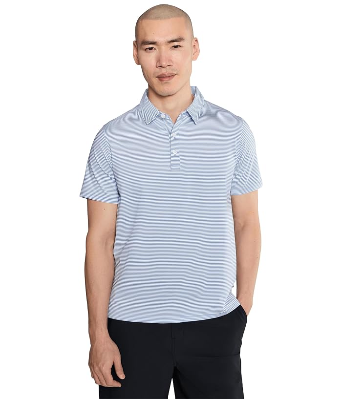 L.L.Bean Comfort Stretch Performance Party Polo Short Sleeve Stripe