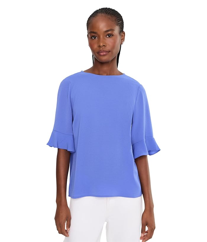 CeCe Ruffle Cuff Crew Neck Blouse - Image 4
