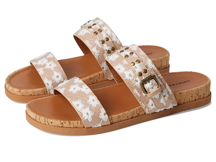 Lucky Brand Dineesa Studded Two Band Flat Sandals