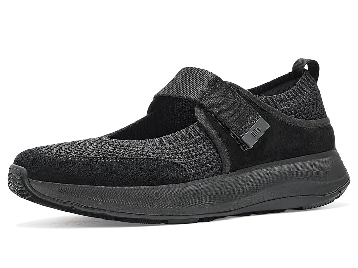 FitFlop F-mode Flow Knit/Suede Mary Janes