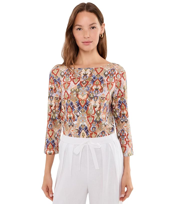 Tommy Bahama Ashby Isles Ikat Hideaway Bateau Neck Tee