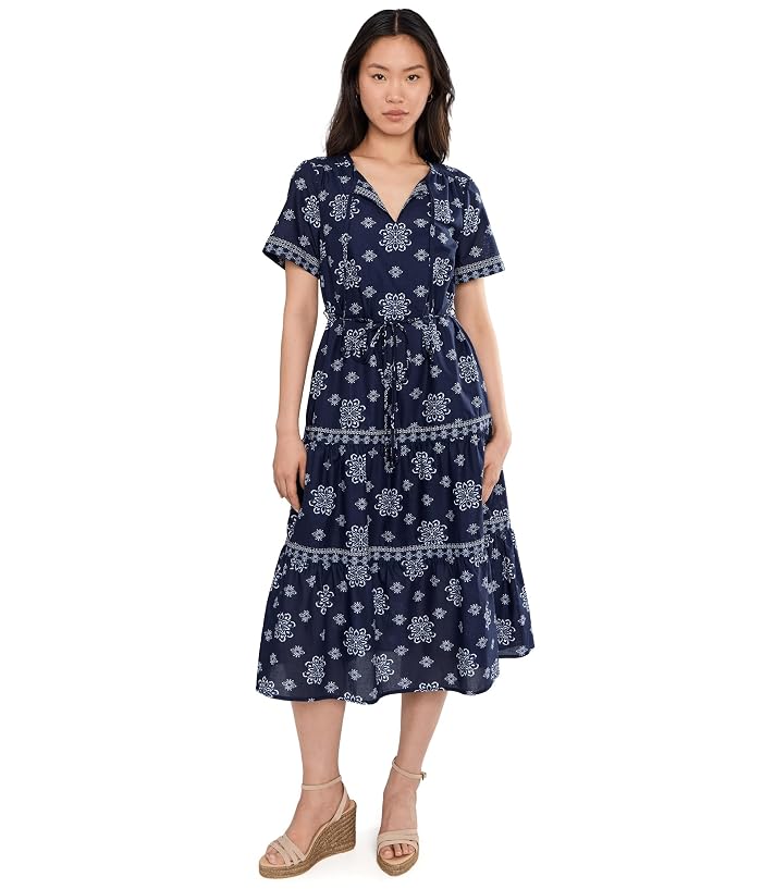 Tommy Bahama Coastal Tiles Short Sleeve Midi Dress