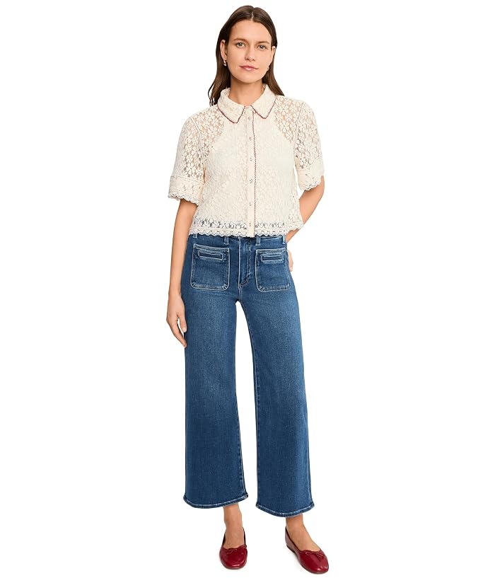 Paige Anessa with Vintage Welt Patch Pockets in Crosswind - Image 2