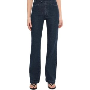 Paige Stevie Bootcut Trousers Jolene Pockets in Ballast