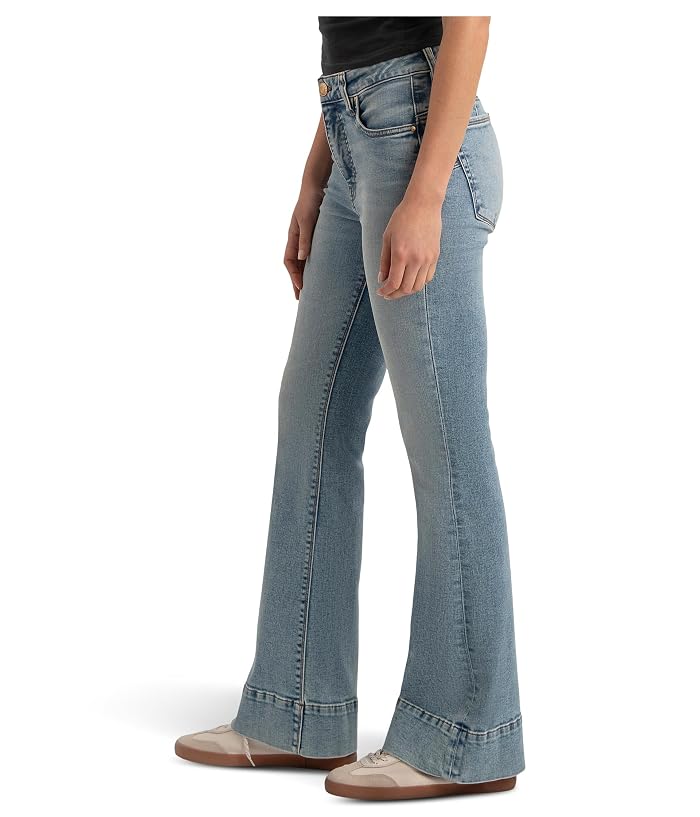 KUT from the Kloth Stella High-Rise Fab Ab Flare Back Darts with Wide Hem - Image 3