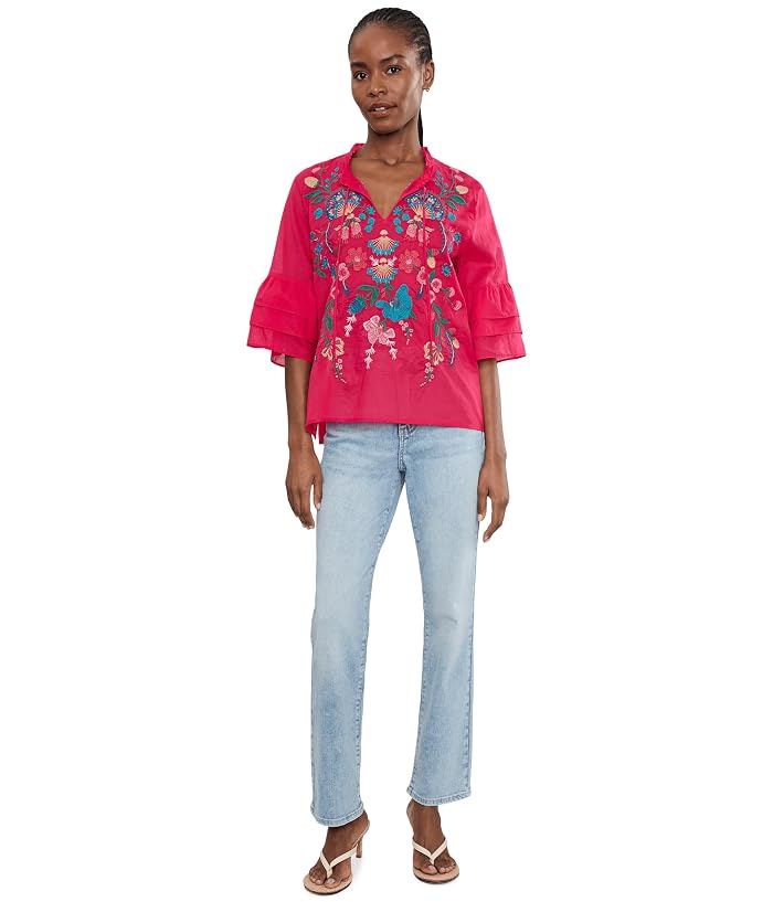 Johnny Was Ruffle Sleeve Blouse - Soline - Image 2