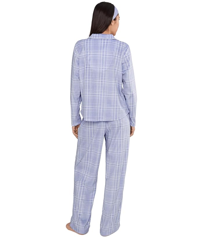 Karen Neuburger Petite Minky Fleece Long Sleeve Notch Top & Long Pants Set - Image 4