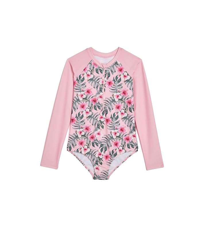 Deux par Deux Hibiscus One-Piece Swimsuit (Big Kid)
